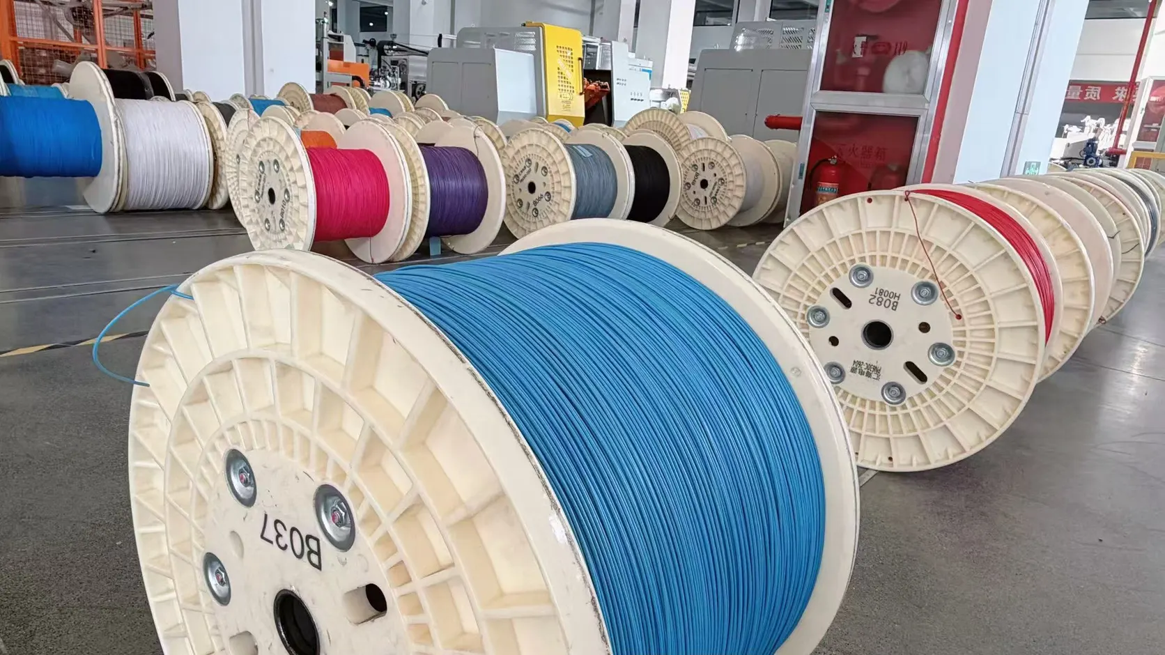 Cable reels and production materials